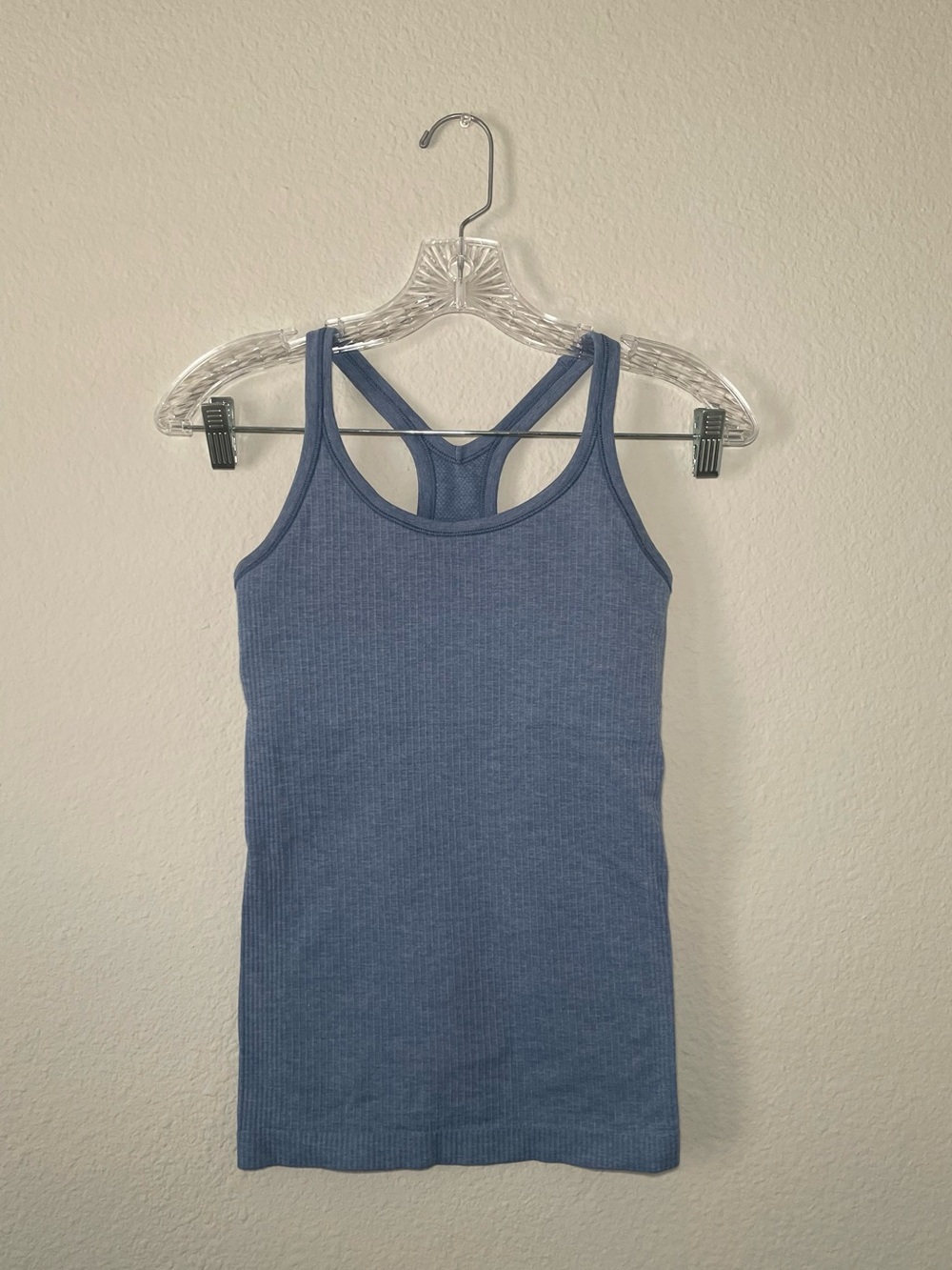 Lululemon Ebb to Street Tank Top - Washed Denim Sz 4 Light Support B/C